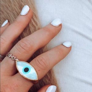 Elliot Yeary Ara 24K Evil Eye Ring